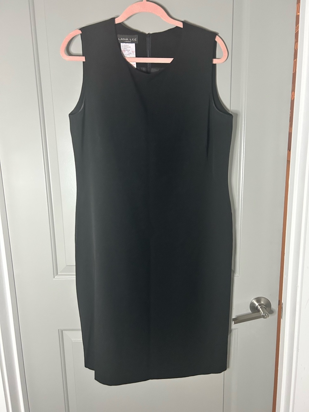 Lana Lee Y2K Black Sleeveless Sheath Dress. Black Classic dress
